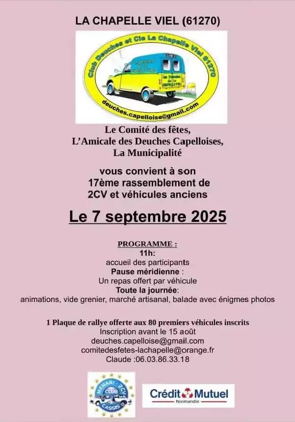 17e Rendez-Vous 2 CV - La Chapelle Viel 61270