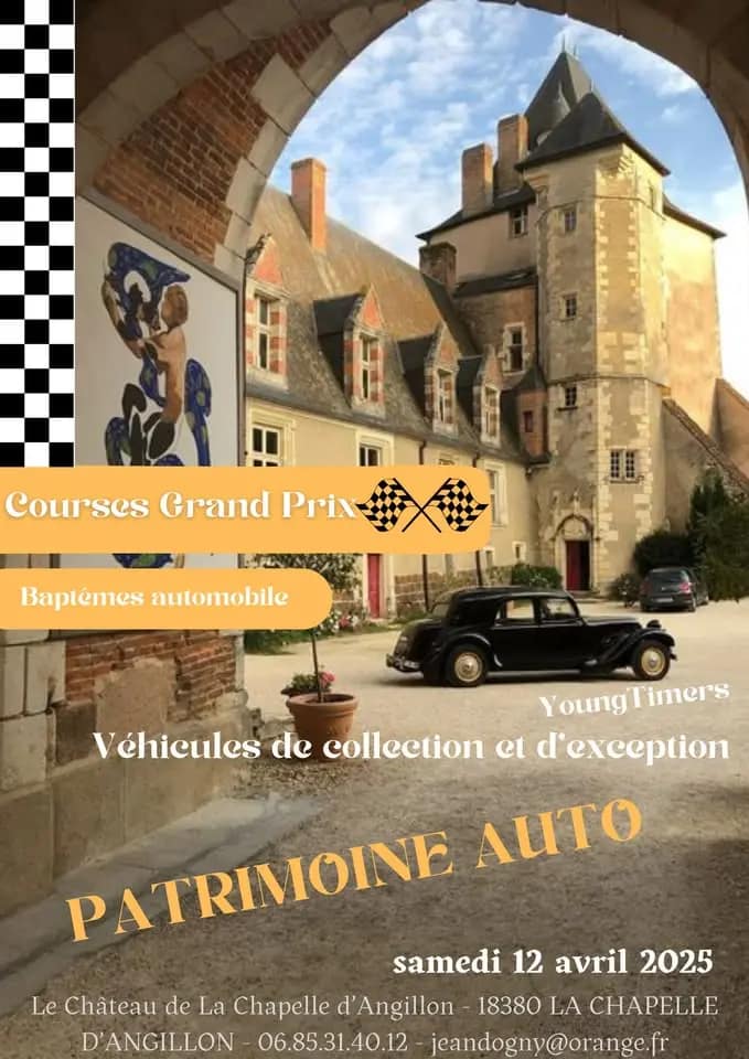1ère édition PATRIMOINE AUTO au Château de La Chapelle d'Angillon dans le Cher 18