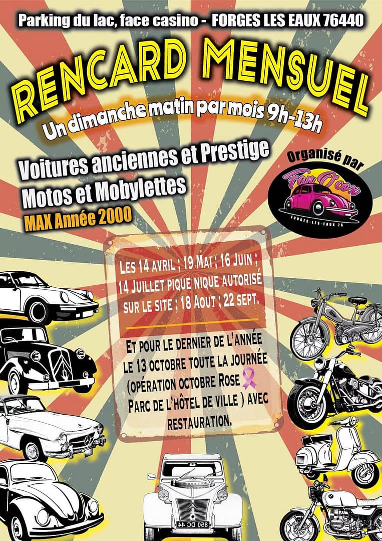 Rencard mensuel Forges les Eaux 76440