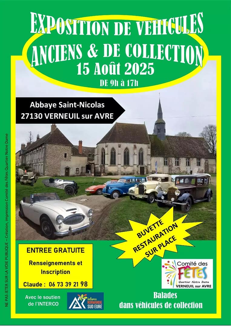 Exposition Vehicule Ancien et Collection de l'Abbaye Quartier Notre Dame
