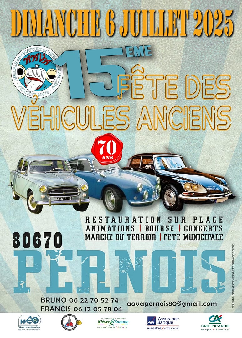 15éme Fêtes Des Véhicules Anciens 80670 Pernois